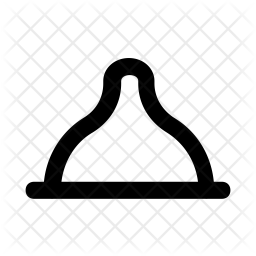 256x256 Nipple Icon Of Line Style