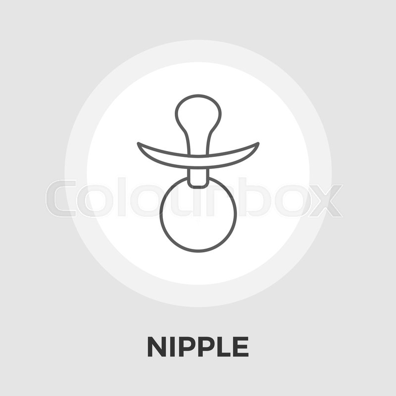 800x800 Nipple Icon Vector Flat Icon Isolated Stock Vector Colourbox