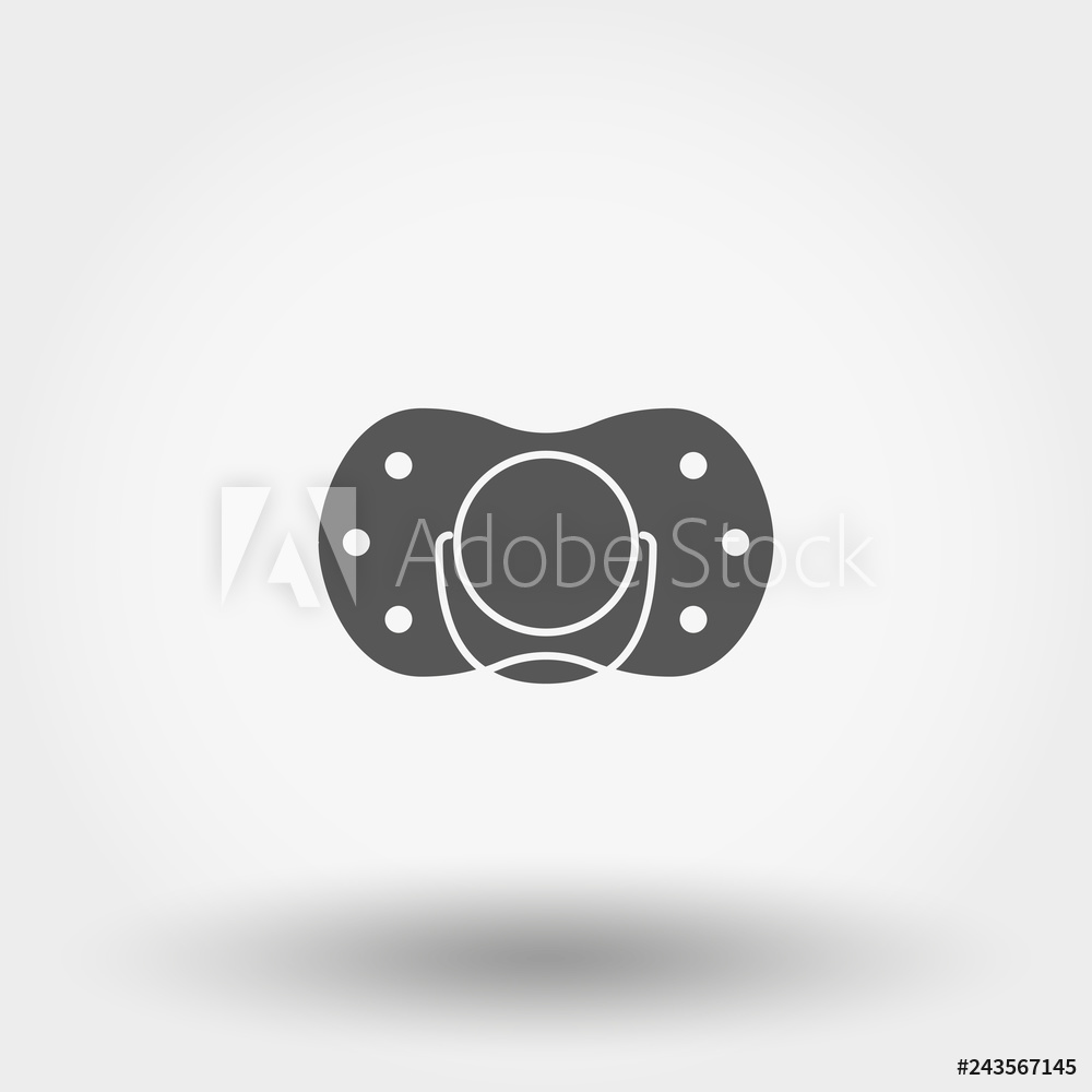 1000x1000 Photo Art Print Nipple Icon Vector Silhouette Flat Design