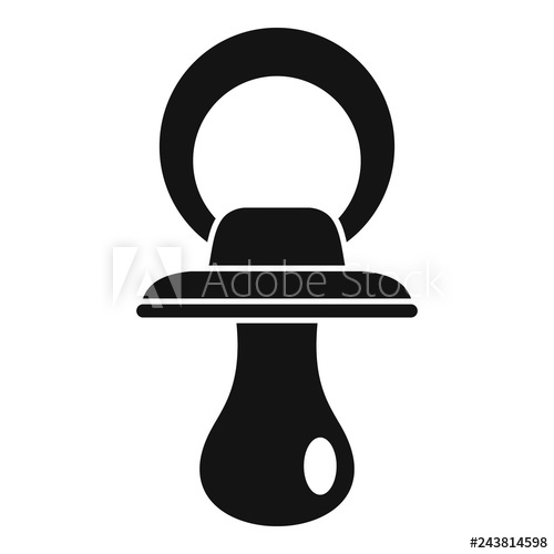 500x500 Baby Nipple Icon Simple Illustration Of Baby Nipple Vector Icon