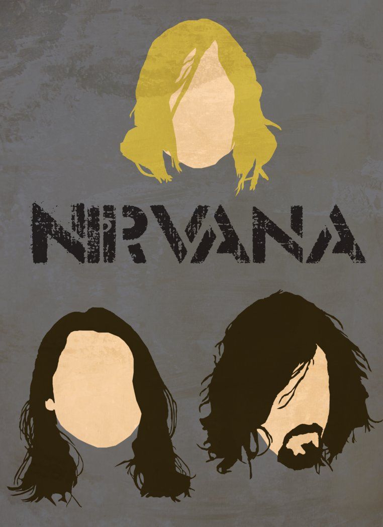 762x1048 Nirvana Icon Poster Inspiration Nirvana Art, Minimalist Poster