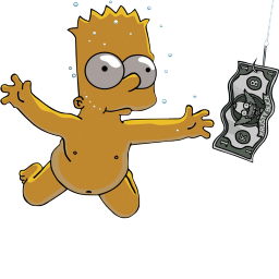 256x256 Bart Simpson Nirvana Nevermind Icon Simpsons Iconset