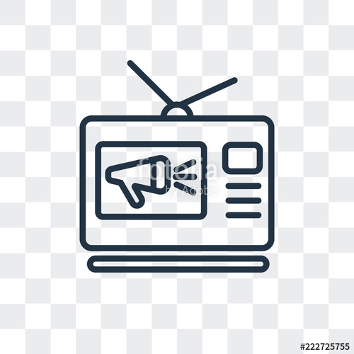 Advertising Icon Isolated On Transparent Background Modern 500x500 Advertising Icon Isolated On Transparent Background Modern