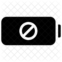 No Battery Icon Of Glyph Style 256x256 No Battery Icon Of Glyph Style