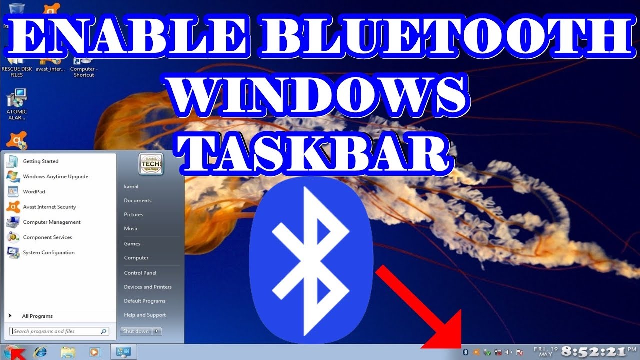 1280x720 Enable Bluetooth Icon In Windows