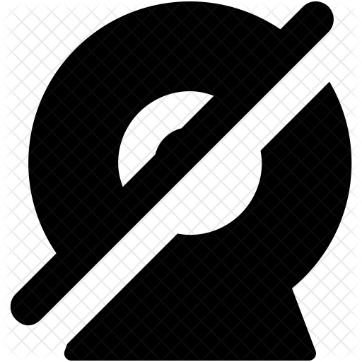 512x512 No Camera Icon Of Glyph Style