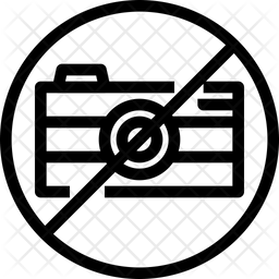 256x256 No Camera Icon Of Line Style