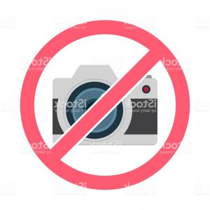 300x300 Forbidden Sign With Camera Icon No Pictures Allowed Vector Icon
