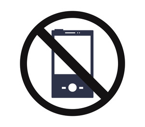 No Cellphone Icon On White Background Royalty Free Stock Image 300x263 No Cellphone Icon On White Background Royalty Free Stock Image