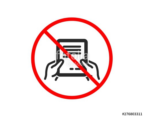 500x405 No Or Stop Hold Document Icon Agreement Text Sign Contract