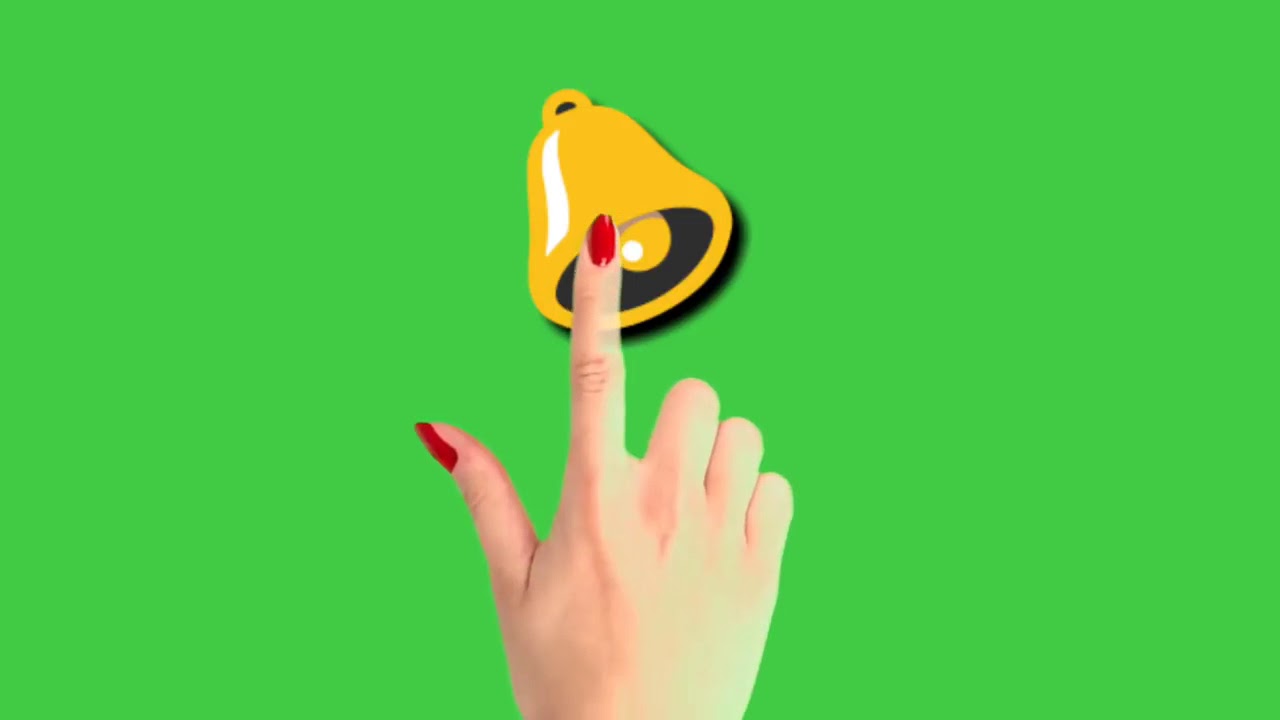 1280x720 No Copyright Green Screen Bell Icon Intro Video