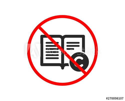 500x405 No Or Stop Copyright Icon Copywriting Or Book Sign Feedback