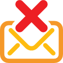 128x128 Mail Delete Icon