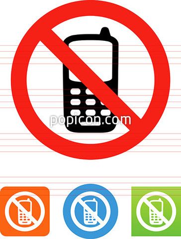364x480 No Cell Phones Icon Communication Icons Communication Icon