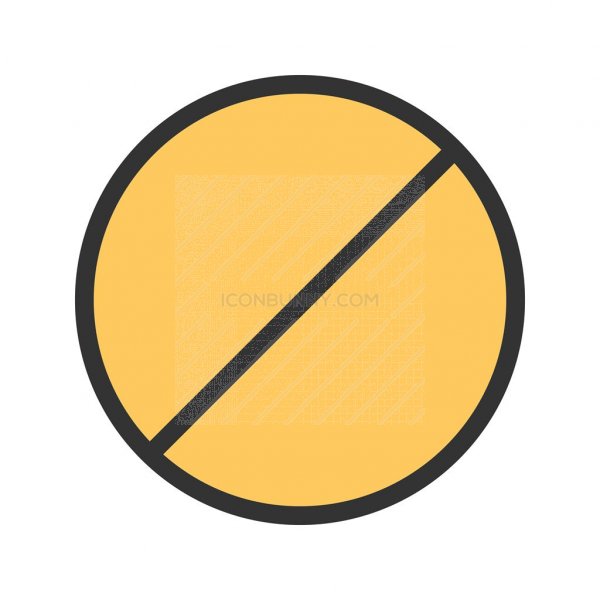 600x600 No Entry Sign Line Filled Icon