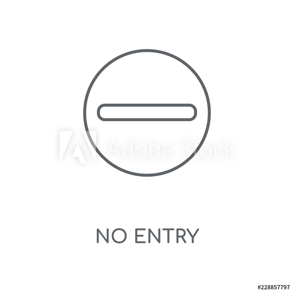 1000x1000 Photo Art Print No Entry Icon Europosters