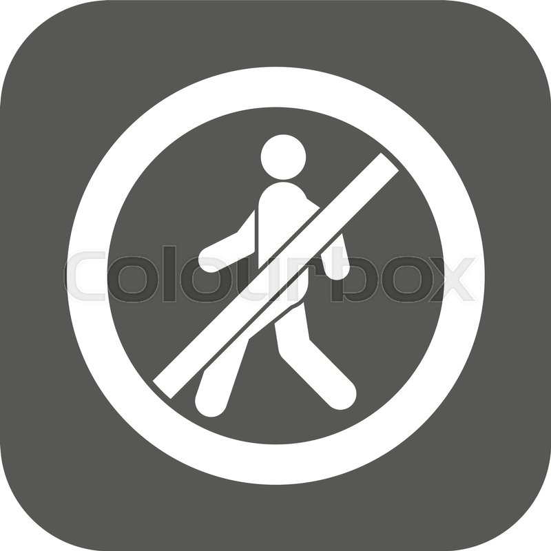 800x800 The No Entry Icon Disallowed And Stock Vector Colourbox