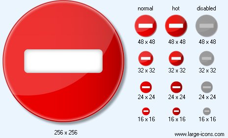 464x280 No Entry Icon Image Large Symbol Icons