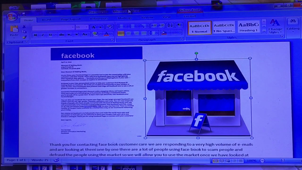 1280x720 Facebook Market Logo Icon Not Showing Up