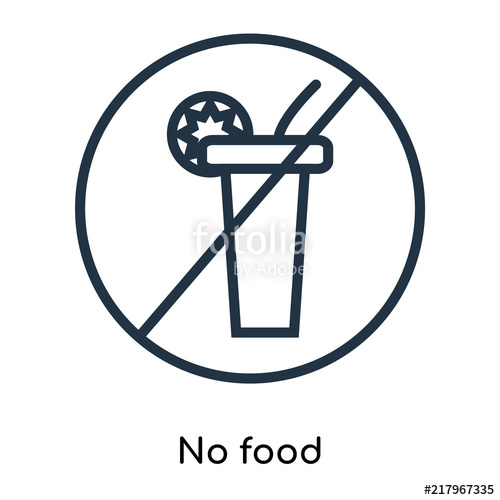 No Food Icon Isolated On White Background Modern And Editable No 500x500 No Food Icon Isolated On White Background Modern And Editable No