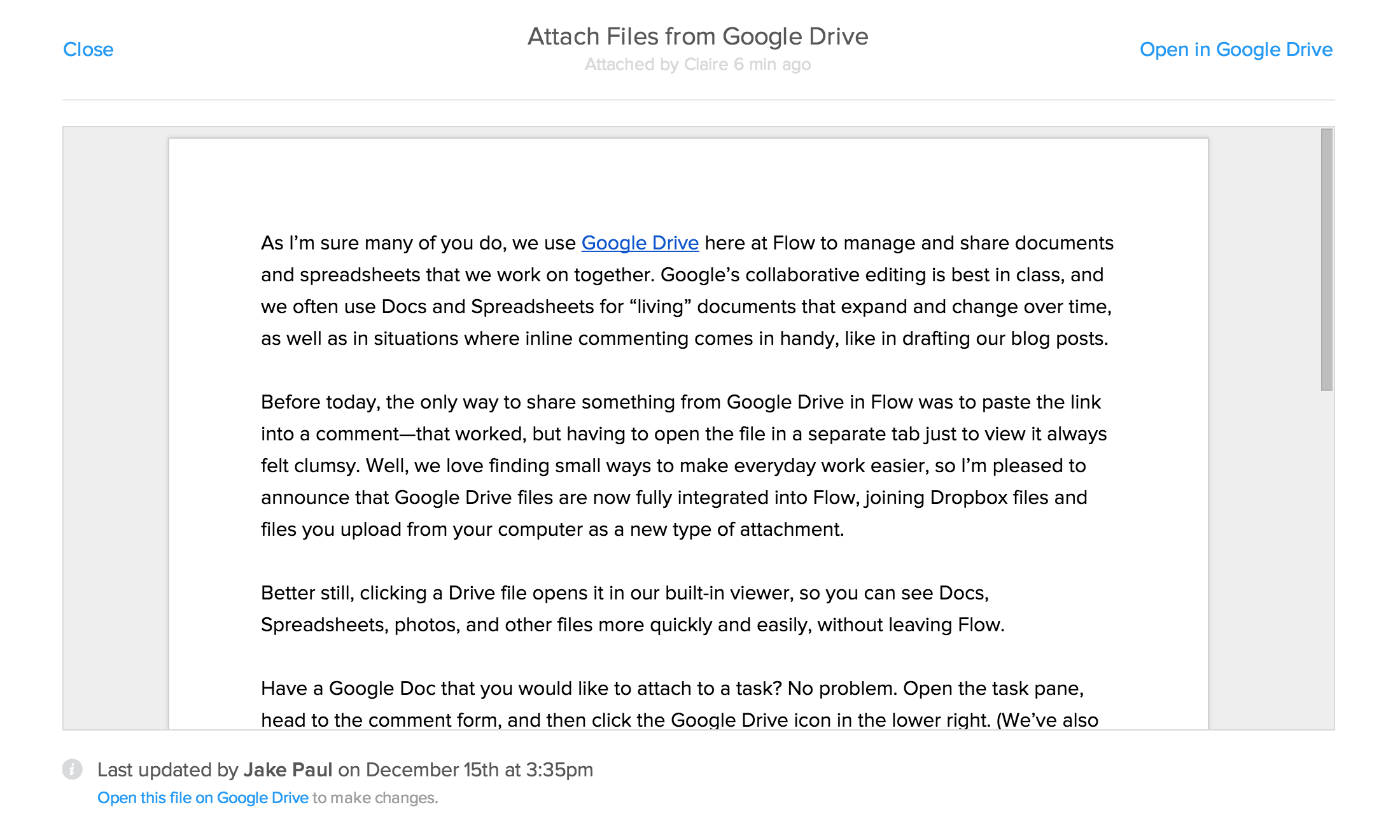 No Google Drive Icon