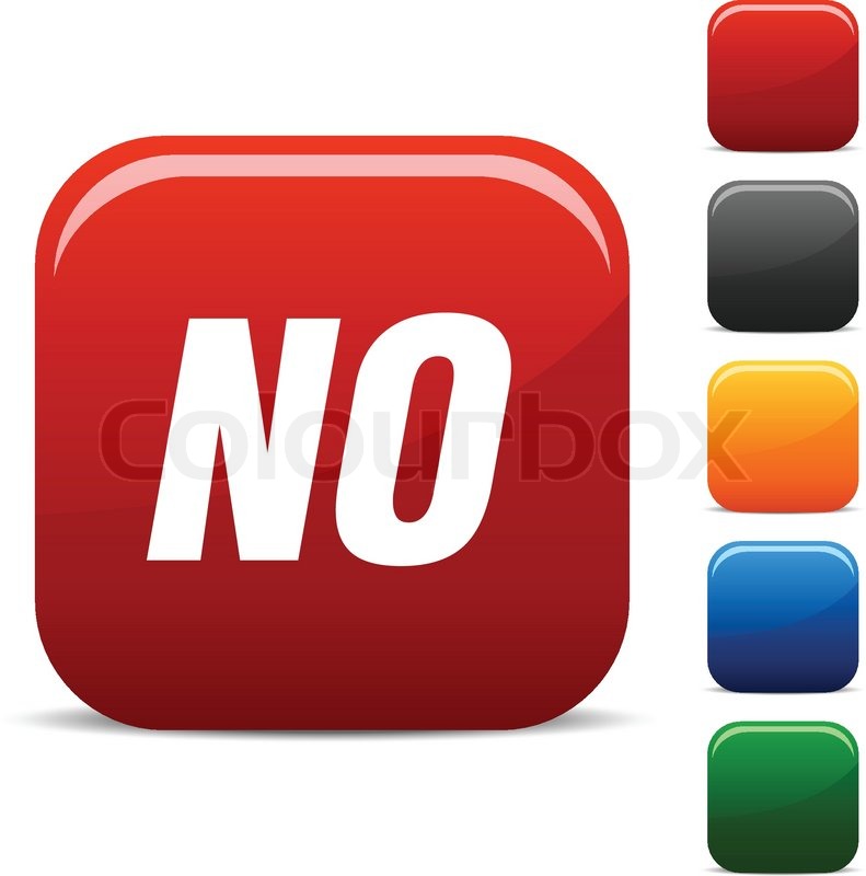 791x800 No Icon Set Vector Illustration Stock Vector Colourbox