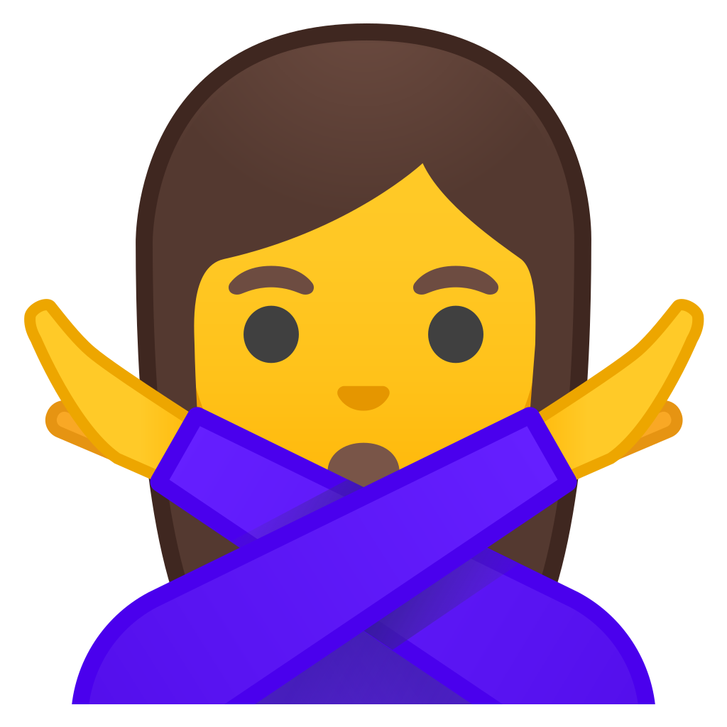 1024x1024 Woman Gesturing No Icon Noto Emoji People Expressions Iconset