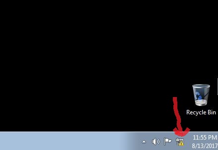440x303 Network Sharing Center Notification Icon Shows No Internet Access