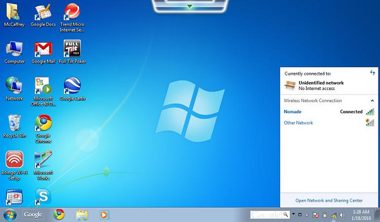 750x439 Unidentified Network, No Internet Access