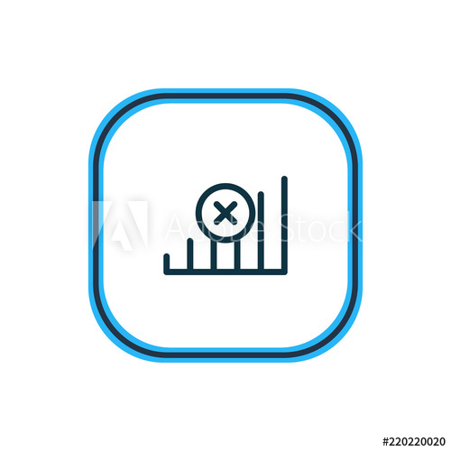 500x500 Vector Illustration Of No Connection Icon Line Beautiful Internet