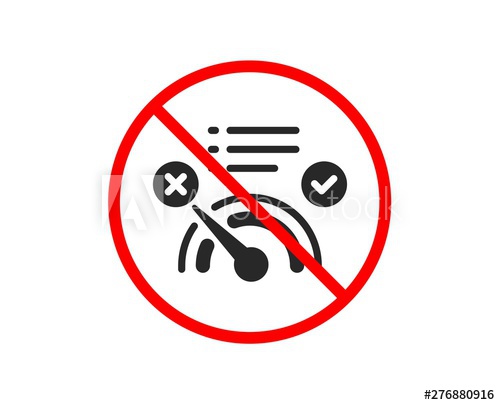 500x405 No Or Stop Reject Bandwidth Meter Icon No Internet Sign