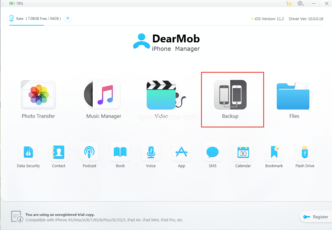 1100x765 Free Get Dearmob Iphone Manager To Easily Back Up Iphone Without