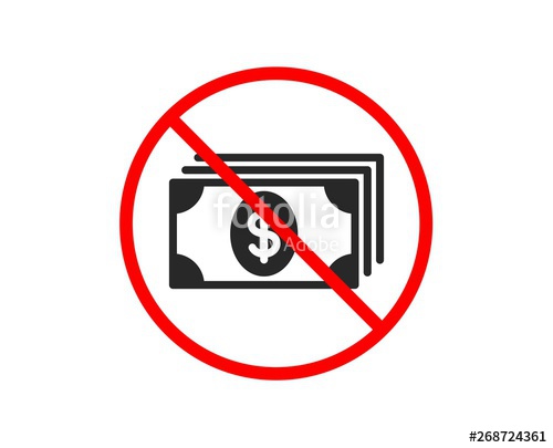 500x405 No Or Stop Cash Money Icon Banking Currency Sign Dollar Or Usd