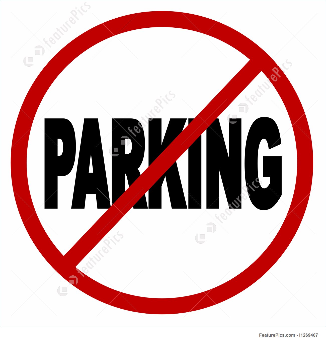 1300x1360 No Parking Icon Stock Illustration