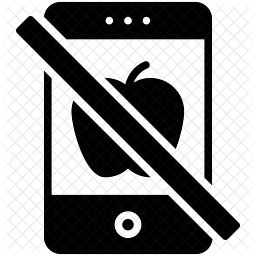 512x512 No Phone Icon Of Glyph Style