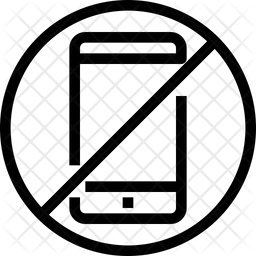 256x256 No Phone Icon Of Line Style