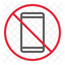 256x256 No Phone Icon Of Flat Style