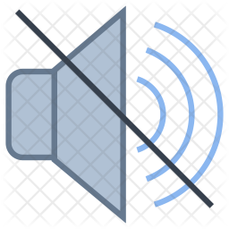 256x256 No Audio Icon Of Colored Outline Style