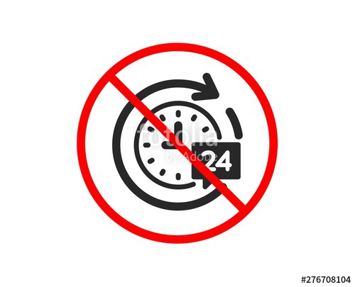 No Or Stop Hours Delivery Icon Time Or Stopwatch Sign 500x405 No Or Stop Hours Delivery Icon Time Or Stopwatch Sign