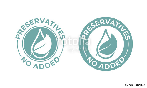 500x300 Preservatives No Added Vector Leaf And Drop Icon Natural Food
