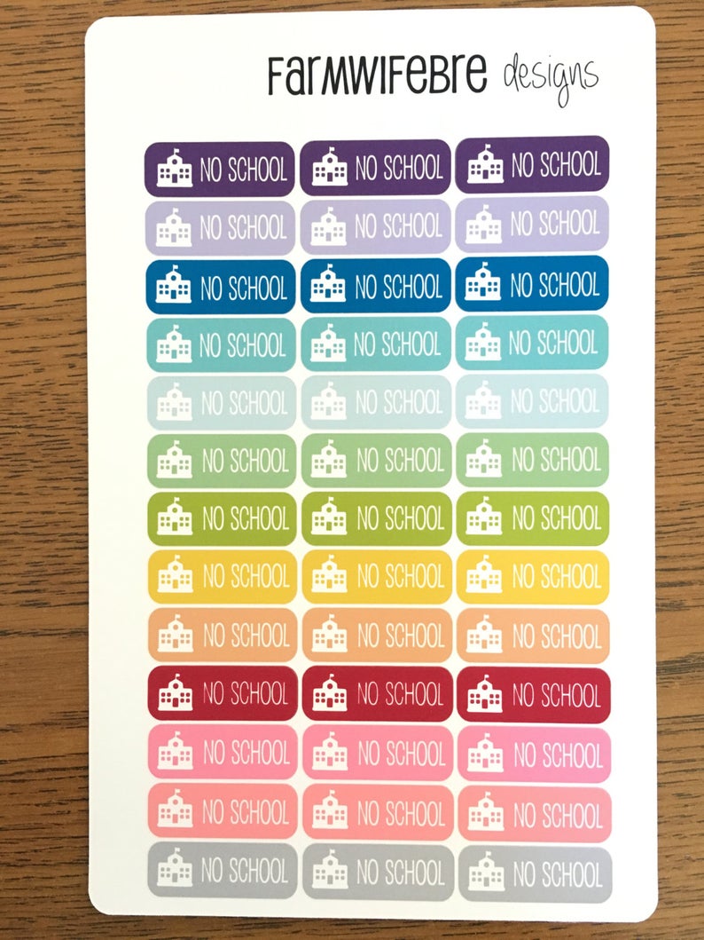 No School Icon Stickers Made To Fit The Mormon Mommom On Etsy 794x1059 No School Icon Stickers Made To Fit The Mormon Mommom On Etsy
