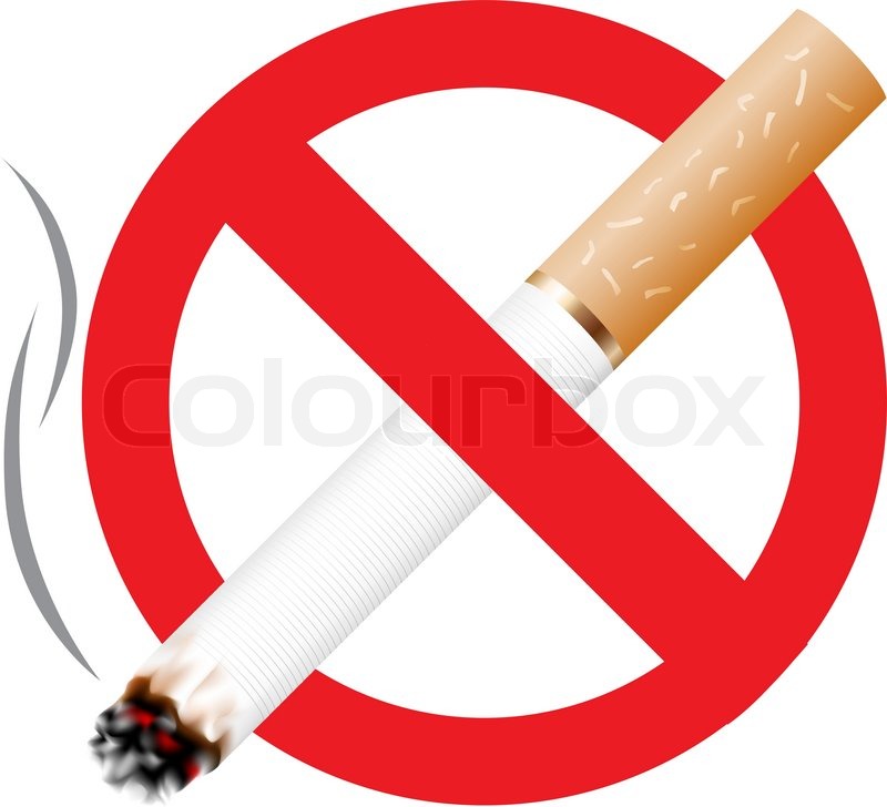 800x728 No Smoking Icon Isolated On The White Stock Vector Colourbox