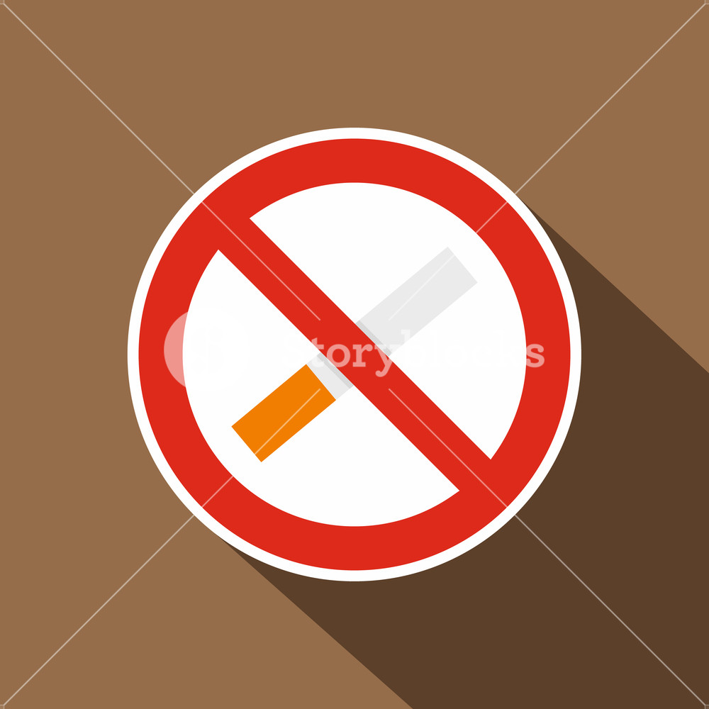 1000x1000 No Smoking Icon Flat Illustration Of No Smoking Vector Icon