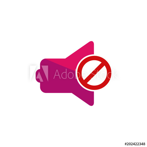 500x500 No Sound Icon Design