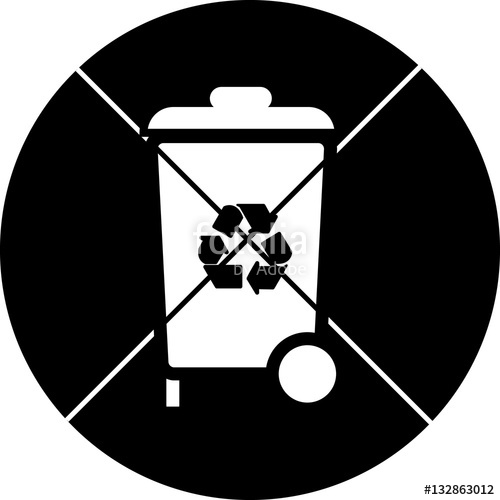 500x500 No Trash Bn Stock Image And Royalty Free Vector