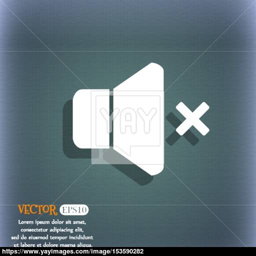 No Volume Icon On The Blue Green Abstract Background With Shadow 512x512 No Volume Icon On The Blue Green Abstract Background With Shadow