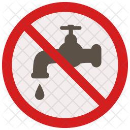 256x256 No Water Icon Of Flat Style