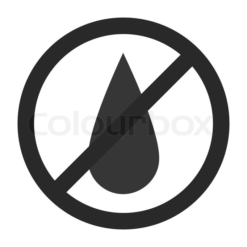 800x800 No Water Sign Vector Illustration Stock Vector Colourbox