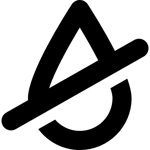 512x512 No Water Symbol Od A Drop With A Slash Icons Free Download