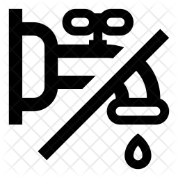 256x256 No Water Waste Icon Of Line Style